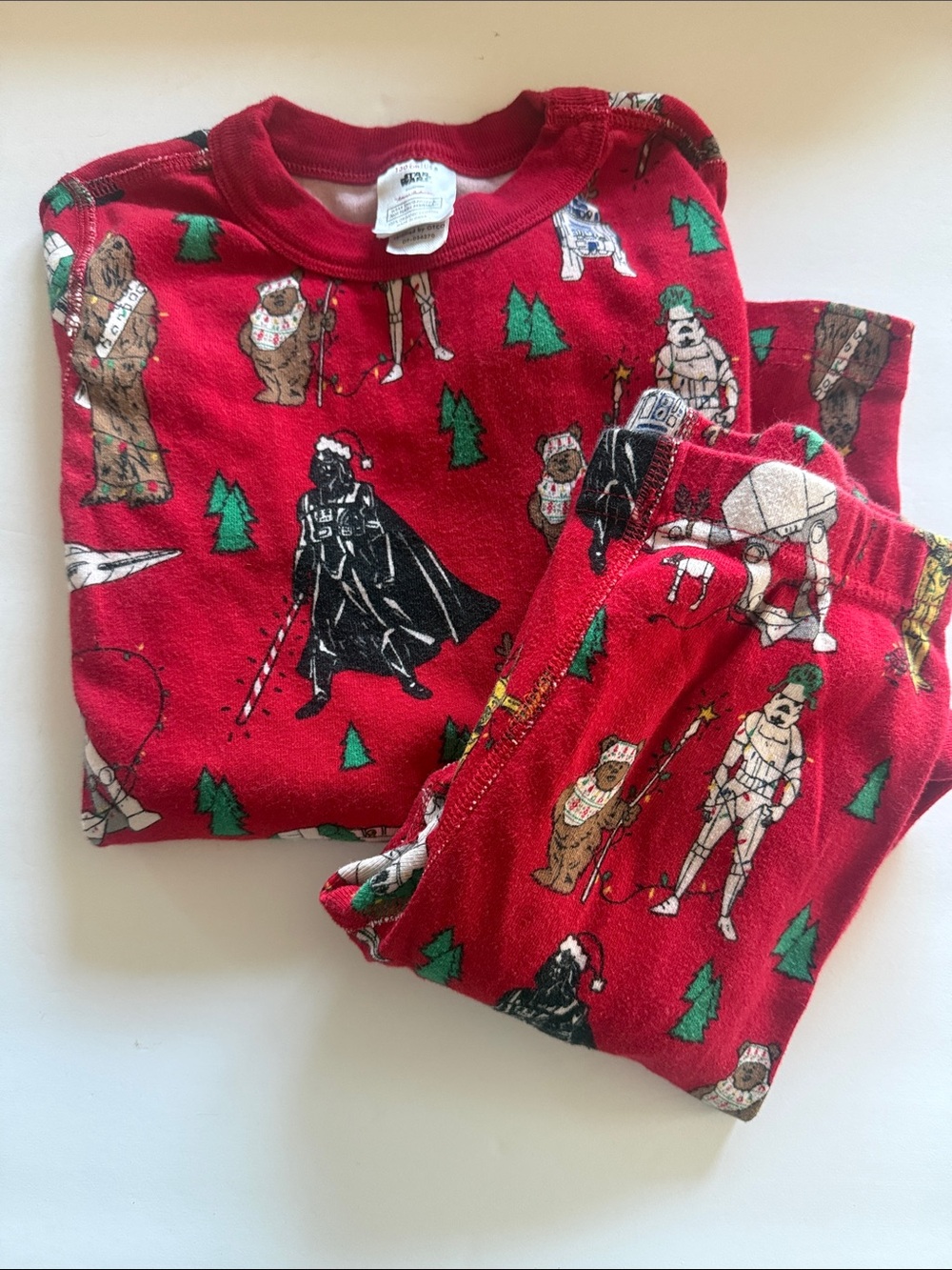 Hanna Andersson Star Wars Red Holiday Character Kids Pajama Set sz 130 or US 8